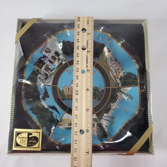 NIB VTG 1970s Walt Disney World Glass Fluted Edge Bowl Ashtray/Souvenir NOS - Picture 9 of 12